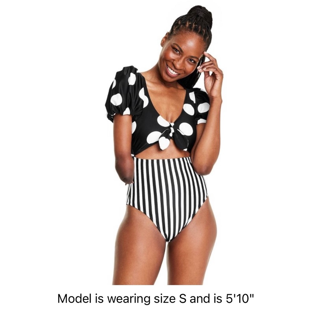 NWT & Hygienic Liner - Tabitha Brown for Target Puff Sleeve One Piece - Sz Small